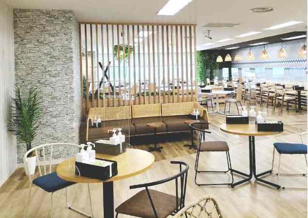 カフェ風の休憩室完備！